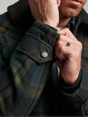 Superdry Green Merchant Wool Chore Coat Jacket - Image 7 of 11
