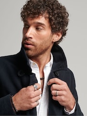Superdry 100% Cotton Merchant Moleskin Pea Coat - Image 3 of 3