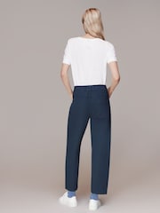 Whistles Blue Tessa Casual Trousers - Image 2 of 5