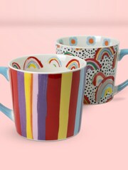Eleanor Bowmer Rainbow Teapot & Set Of Two Mugs - Image 3 of 4