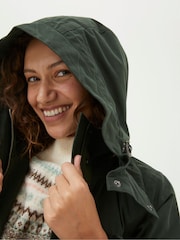 FatFace Green Waterproof Coat - Image 4 of 6