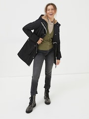 FatFace Black Maya Parka Coat - Image 1 of 5