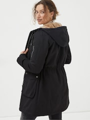 FatFace Black Maya Parka Coat - Image 2 of 5