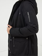 FatFace Black Maya Parka Coat - Image 4 of 5