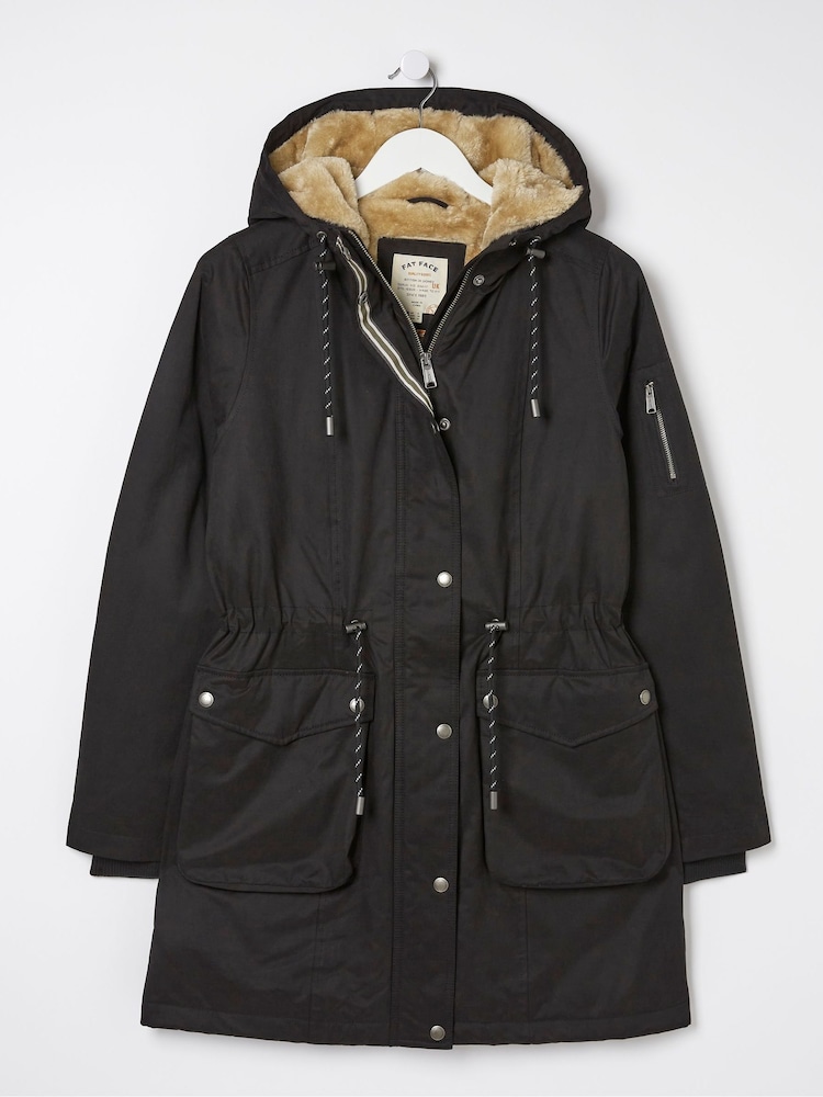 FatFace Black Maya Parka Coat - Image 5 of 5