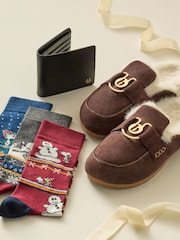 Marineblau/Burgunderrot - Snoopy Christmas Socks 3 Pack - Bild 1 von 1