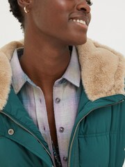 FatFace Green Lara Puffer Coat - Image 3 of 5