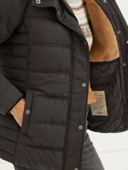 FatFace Black Lara Puffer Coat - Image 4 of 5