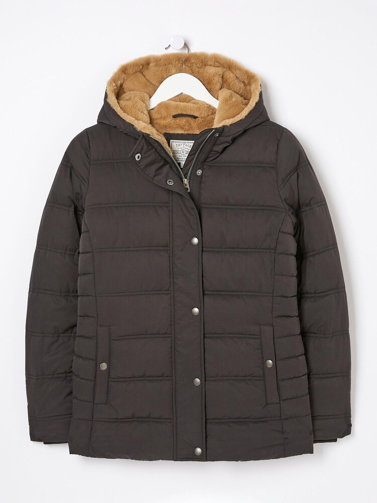 FatFace Black Lara Puffer Coat - Image 5 of 5