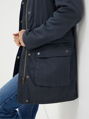 FatFace Blue Cheshire Longline Coat - Image 4 of 5