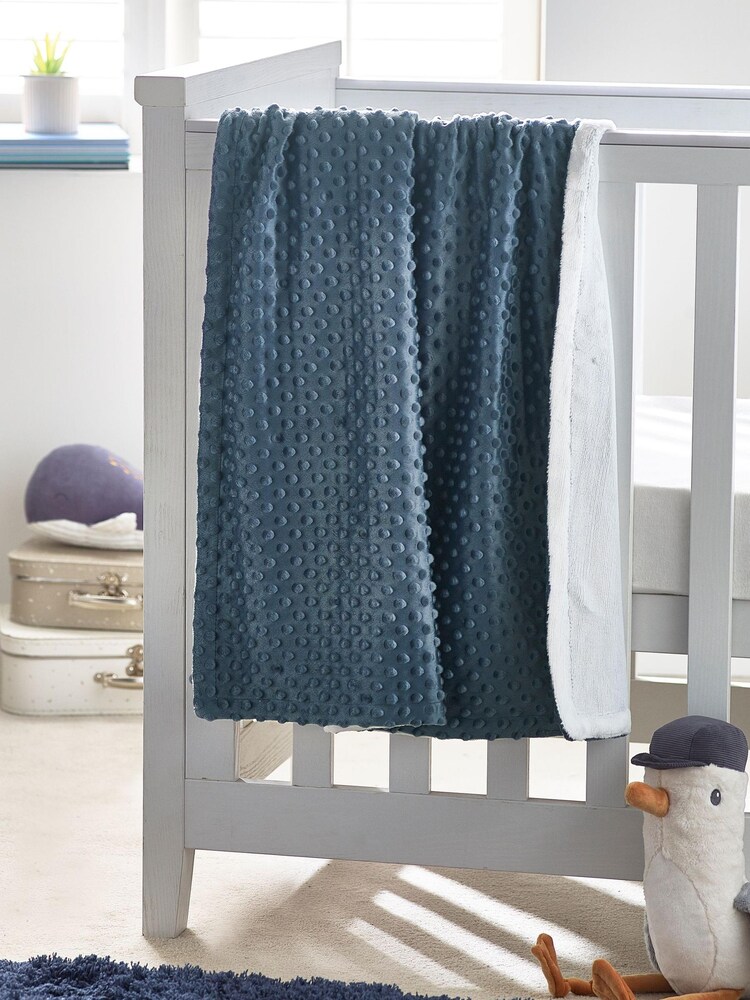 Blue Bobble Fleece Blanket - Image 1 of 5