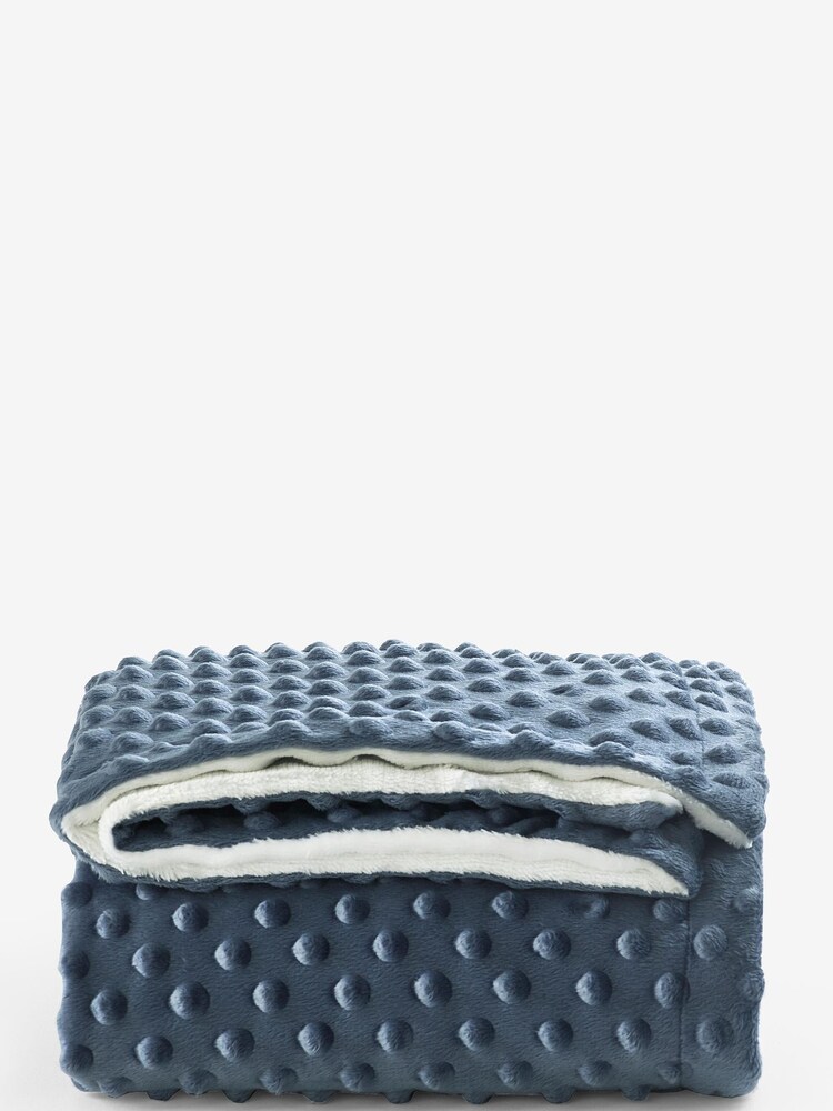 Blue Bobble Fleece Blanket - Image 2 of 5