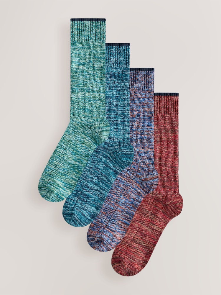 Socket Red Colour Buy Red/Blue/Green Twist Ribbed Socks 4 Pack from Next United Arab Emirates