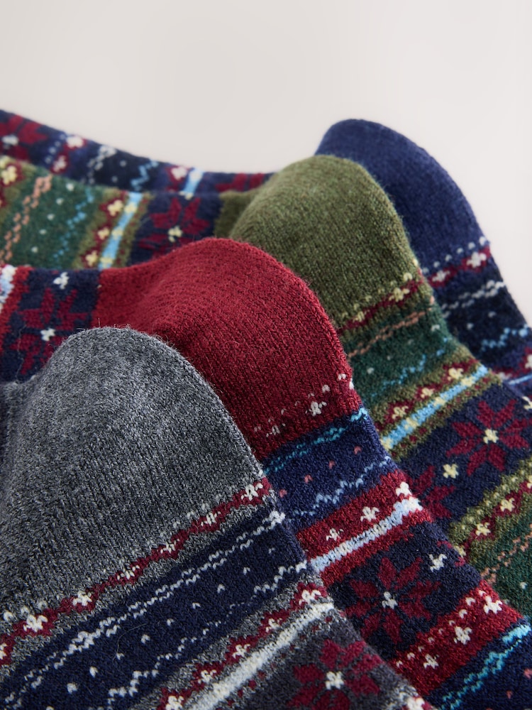 Socket Red Colour Buy Red/Green Twist Ribbed Socks 4 Pack from Next Saudi Arabia