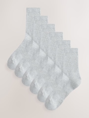 Grey Essential Sports Socks 6 Pack - Image 1 of 2