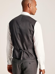 Joules Neutral Regular Fit Textured Suit Waistcoat - Image 2 of 7