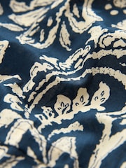 Navy 100% Cotton Long Sleeve Dress - Image 2 of 2