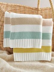 Stripe Chenille Baby Blanket - Image 1 of 7