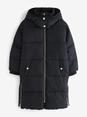 Mint Velvet Black Padded Coat - Image 9 of 14