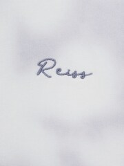 Reiss Blue Melo 9-12 yrs Cotton Tie Dye Hoodie - Image 6 of 6