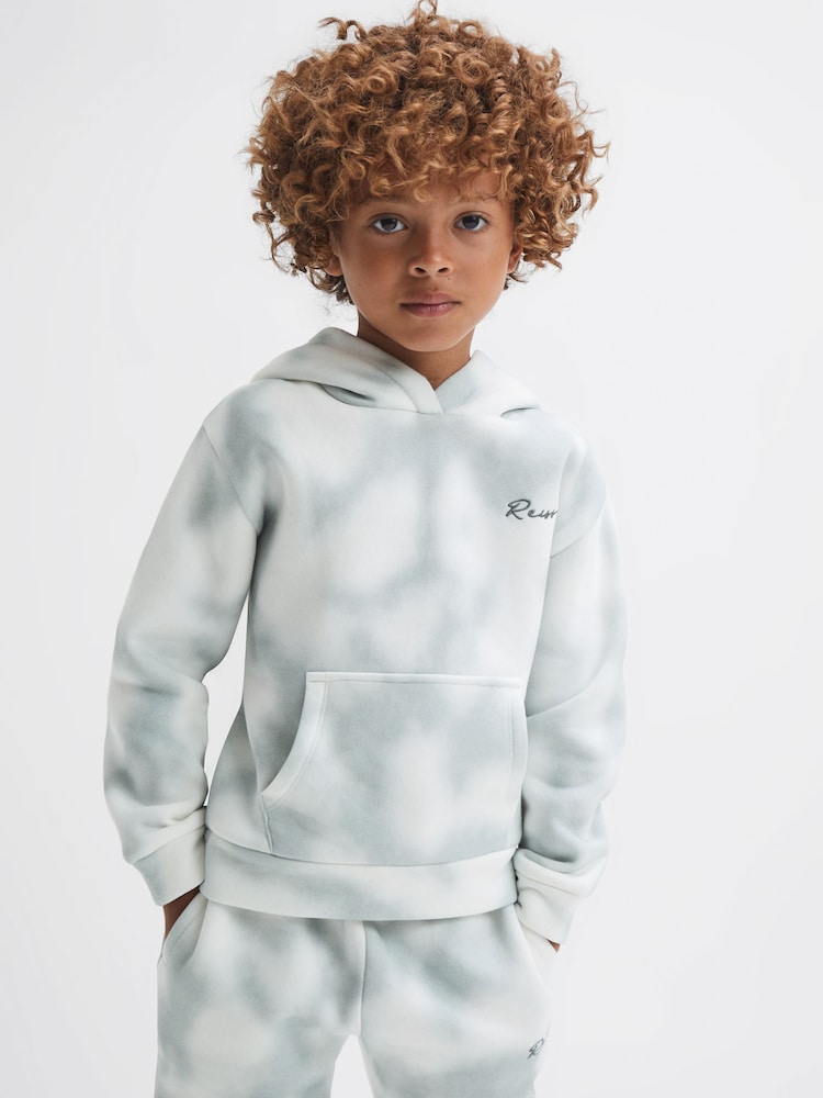 Reiss Sage Melo 4-9 yrs Cotton Tie Dye Hoodie - Image 1 of 7