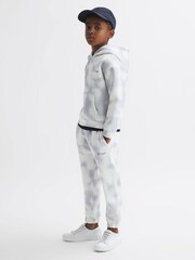 Reiss Blue Melo 4-9 yrs Cotton Tie Dye Hoodie - Image 3 of 6