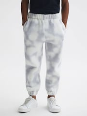 Reiss Blue Cassius 4-9 yrs Cotton Tie Dye Joggers - Image 1 of 6