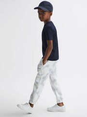 Reiss Blue Cassius 4-9 yrs Cotton Tie Dye Joggers - Image 3 of 6