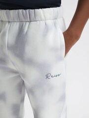 Reiss Blue Cassius 4-9 yrs Cotton Tie Dye Joggers - Image 4 of 6