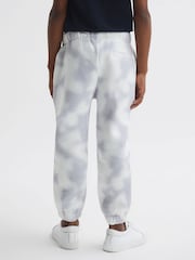 Reiss Blue Cassius 4-9 yrs Cotton Tie Dye Joggers - Image 5 of 6