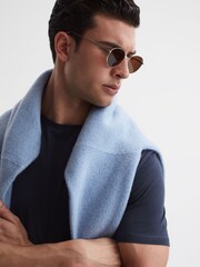 Paige Round Metal Frame Sunglasses - Image 3 of 5