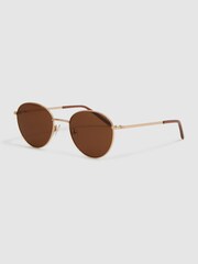 Paige Round Metal Frame Sunglasses - Image 4 of 5