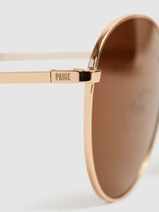 Paige Round Metal Frame Sunglasses - Image 5 of 5