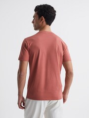 Reiss Faded Rose Bless Marl Crew Neck T-Shirt - Image 5 of 6