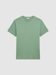 Reiss Frosty Green Bless Marl Crew Neck T-Shirt - Image 2 of 7