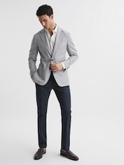 Reiss Ecru King Mercerised Cotton Button-Through Shirt - Image 6 of 6