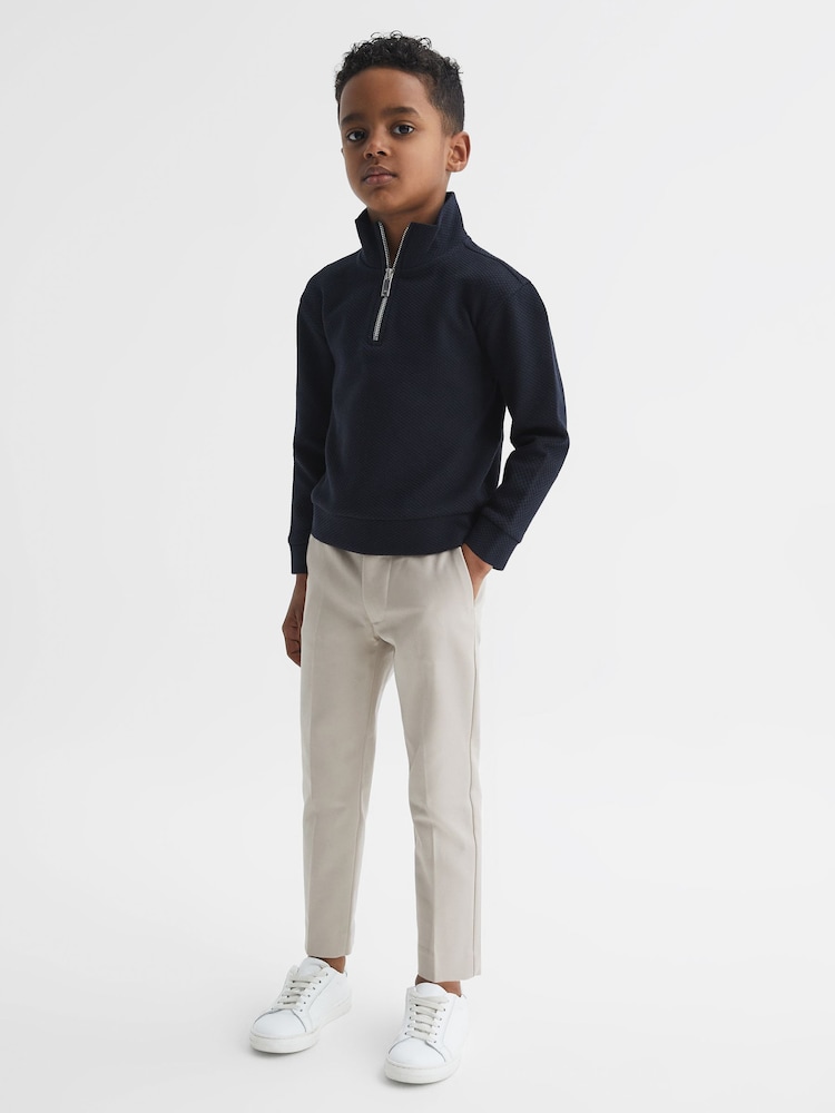 Reiss Stone Eastbury 9-14 yrs Slim Fit Chinos - Image 1 of 8