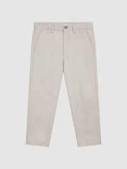 Reiss Stone Eastbury 9-14 yrs Slim Fit Chinos - Image 2 of 8