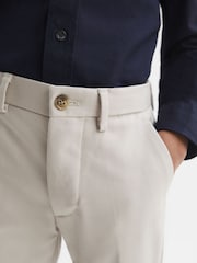Reiss Stone Eastbury 9-14 yrs Slim Fit Chinos - Image 4 of 8