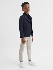 Reiss Stone Eastbury 9-14 yrs Slim Fit Chinos - Image 7 of 8