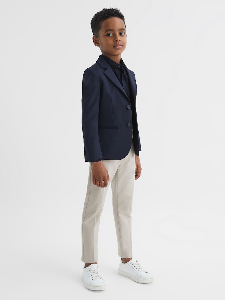 Reiss Stone Eastbury 9-14 yrs Slim Fit Chinos - Image 7 of 8