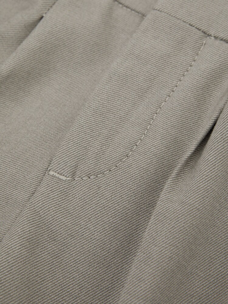 Reiss Taupe Brighton Junior Relaxed Elasticated Trousers with Turn-Ups - Image 7 of 7