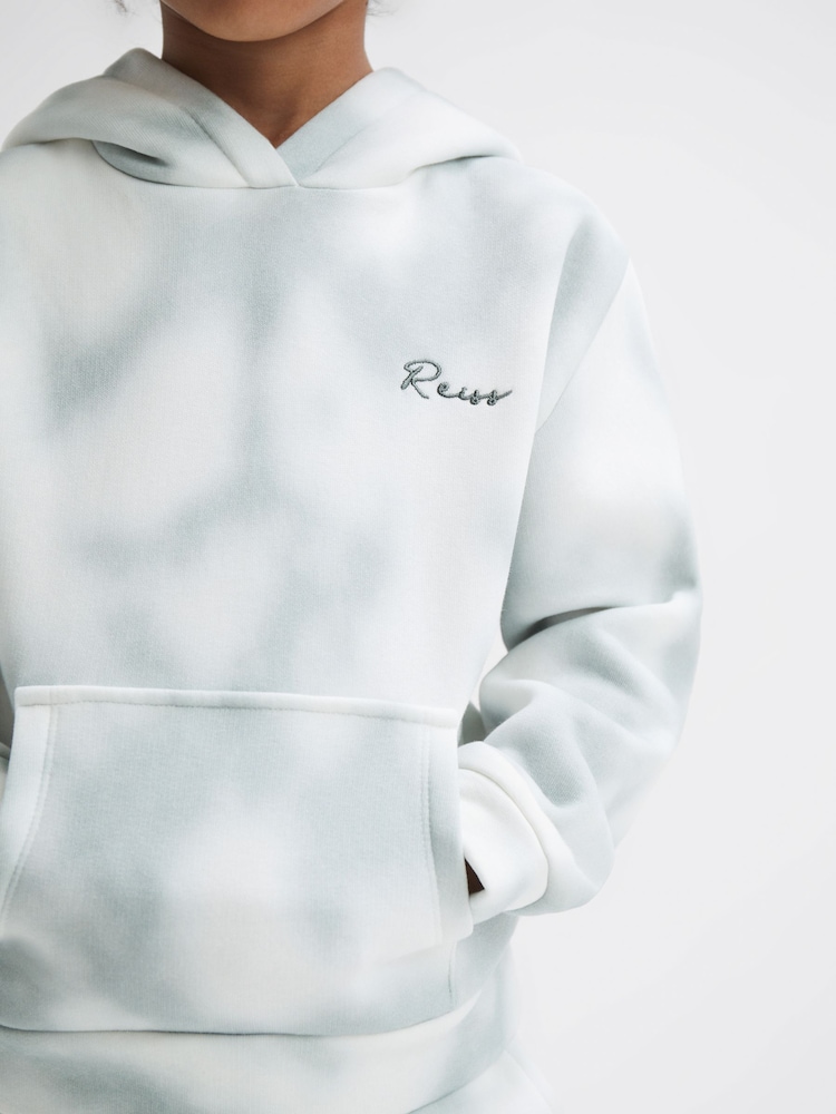Reiss Sage Melo 9-12 yrs Cotton Tie Dye Hoodie - Image 1 of 7