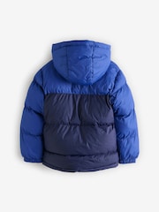 Timberland 2 Tone Logo Hooded Puffer Coat - Image 2 of 5