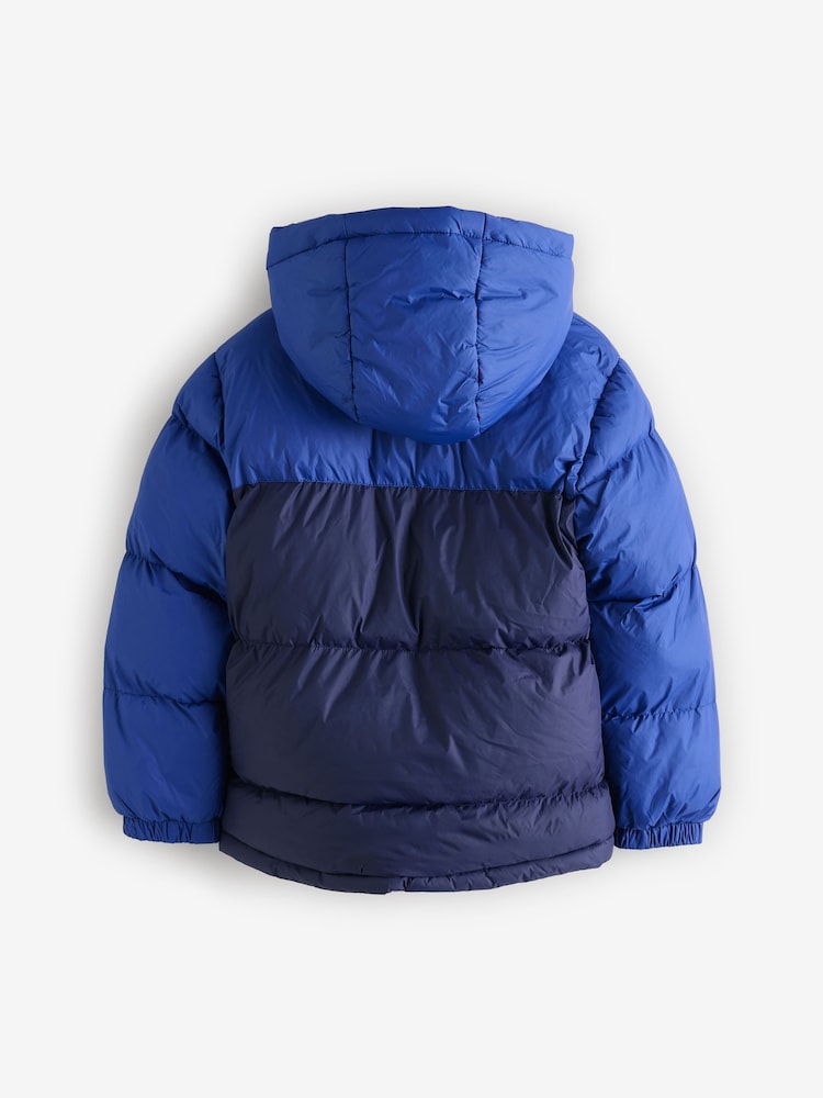 Timberland 2 Tone Logo Hooded Puffer Coat - Image 2 of 5