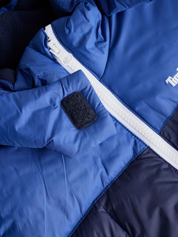 Timberland 2 Tone Logo Hooded Puffer Coat - Image 5 of 5