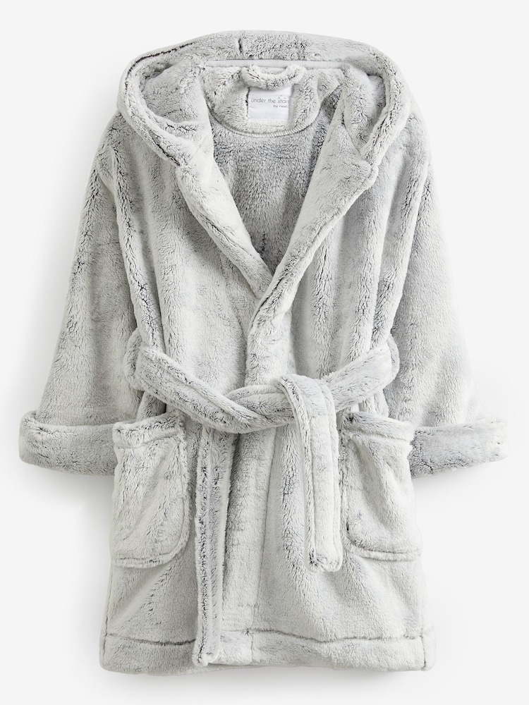 Grau - Morgenmantel aus Fleece mit weichem Griff (9 M.–16 J.) - Bild 1 von 2 Grau - Morgenmantel aus Fleece mit weichem Griff (9 M.–16 J.) - Bild 1 von 2