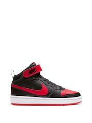 Nike Red Youth Court Borough Mid Trainers - Image 1 of 11