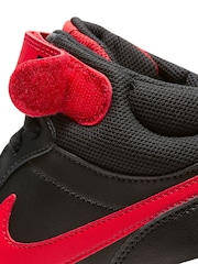 Nike Red Youth Court Borough Mid Trainers - Image 10 of 11