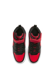 Nike Red Youth Court Borough Mid Trainers - Image 8 of 11